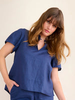 State Of Embrace Open Neck Linen Blouse - Various Colours