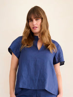 State Of Embrace Open Neck Linen Blouse - Various Colours