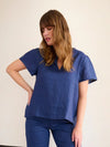 State Of Embrace Open Neck Linen Blouse - Various Colours