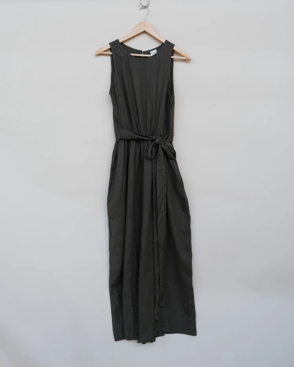 Montaigne - Alba - French Linen Tie-Waist Jumpsuit - Various Colours