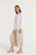 Montaigne ‘Gina’ Linen Long Sleeve Top - Various Colours