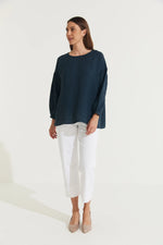 Montaigne ‘Gina’ Linen Long Sleeve Top - Various Colours