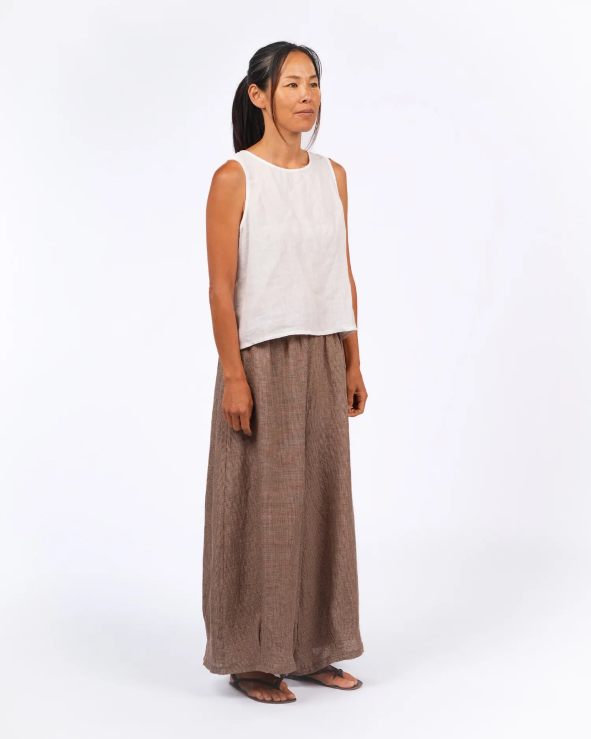 Montaigne - Eadie - Linen Pants in Fine Houndstooth - Various Colours