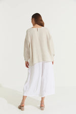 Montaigne ‘Gina’ Linen Long Sleeve Top - Various Colours