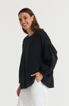 Montaigne ‘Gina’ Linen Long Sleeve Top - Various Colours