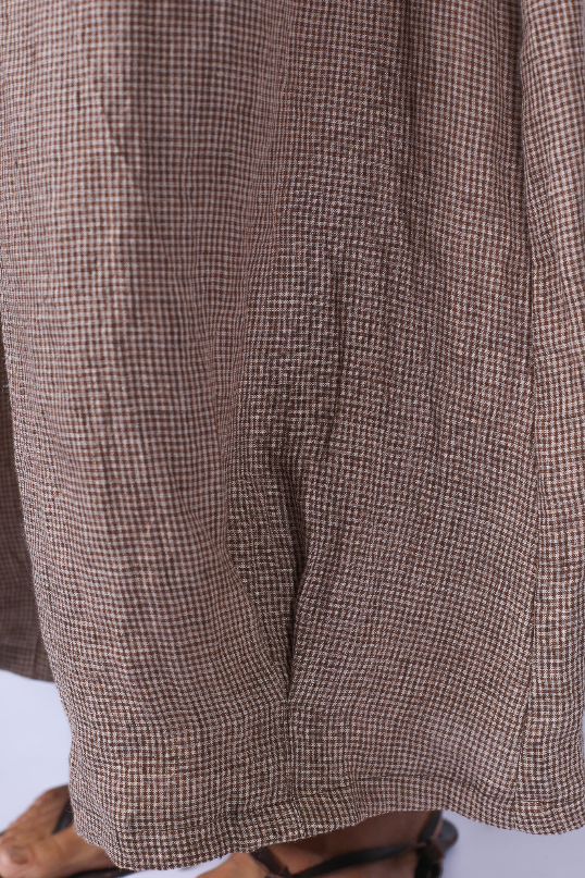 Montaigne - Eadie - Linen Pants in Fine Houndstooth - Various Colours