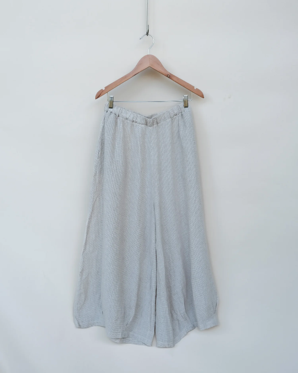 Montaigne - Eadie - Linen Pants in Fine Houndstooth - Various Colours