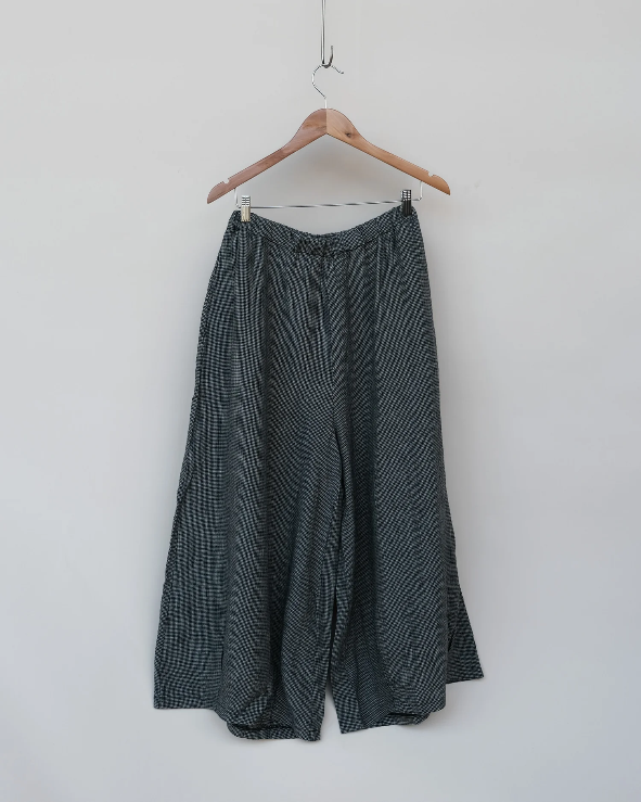 Montaigne - Eadie - Linen Pants in Fine Houndstooth - Various Colours