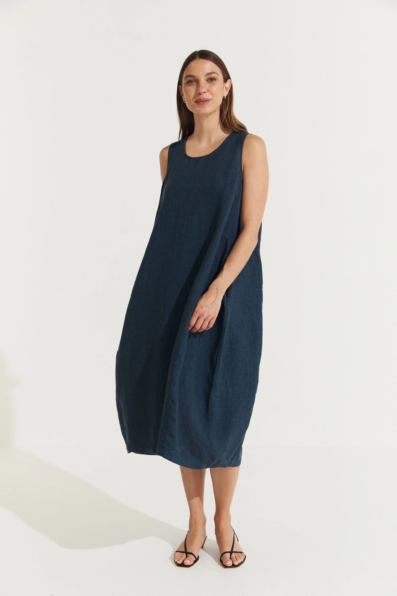 Montaigne ‘Cleo’ Linen Tulip Dress - Various Colours