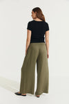 Montaigne ‘Charlotte’ Pleated Wide Leg Linen Pants - Various Colours