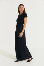 Montaigne ‘Charlotte’ Pleated Wide Leg Linen Pants - Various Colours