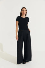 Montaigne ‘Charlotte’ Pleated Wide Leg Linen Pants - Various Colours