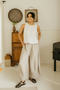Montaigne - Roland - Linen Pants - Houndstooth