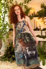 ‘Theatre of Dreams’ Bohéme Bamboo Slip Dress with Deer