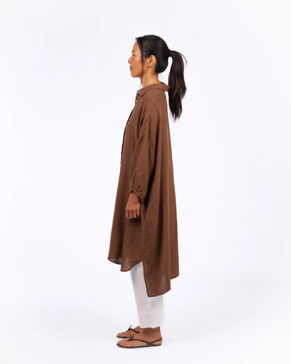 Montaigne - Romie - Oversized Linen Shirt Dress  - Various Colours