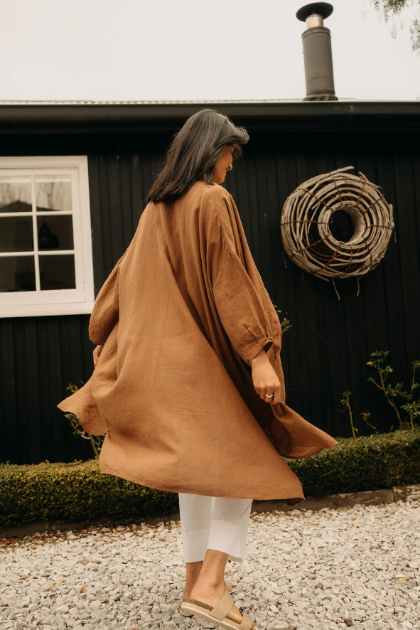 Montaigne - Romie - Oversized Linen Shirt Dress  - Various Colours