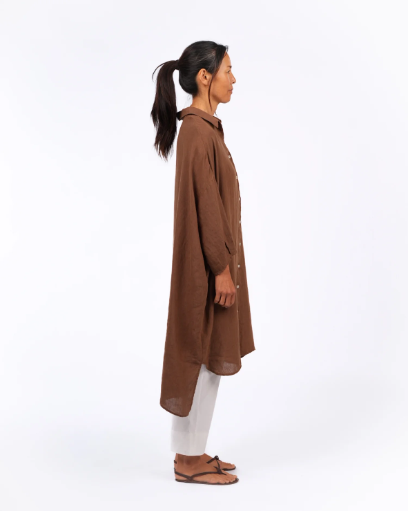 Montaigne - Romie - Oversized Linen Shirt Dress  - Various Colours