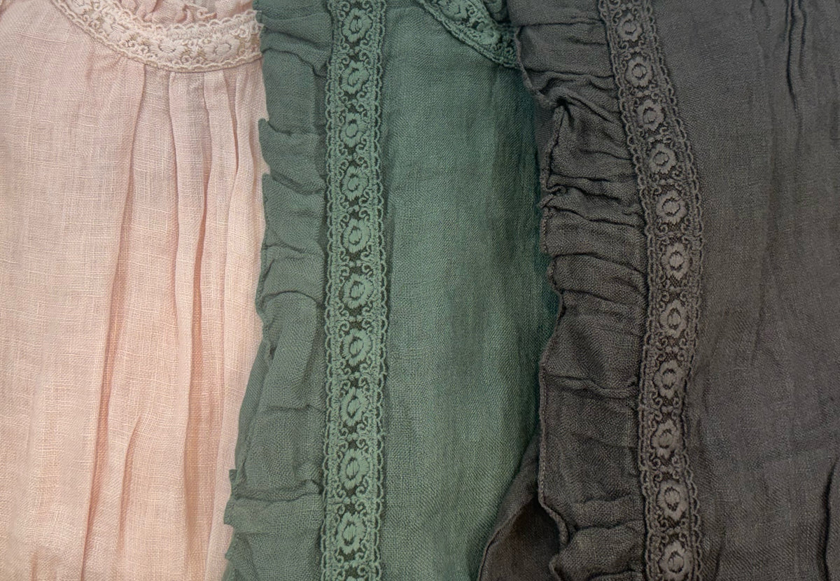 Free Angel - Romantica – Lace Trim Linen Top