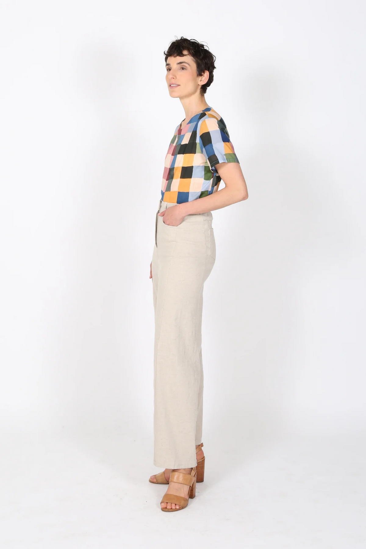Olga De Polga - Peggy Lino - Long Linen Pants - Oat