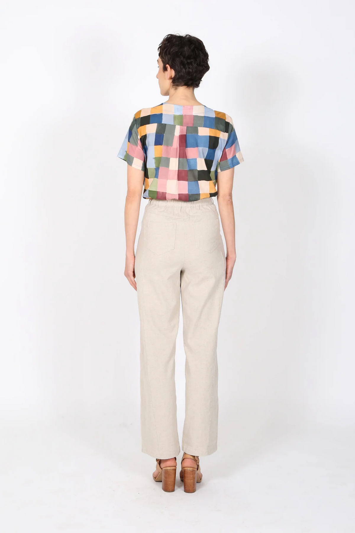 Olga De Polga - Peggy Lino - Long Linen Pants - Oat