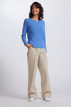 Royal Merino Rib Wrap V Jumper - Various Colours