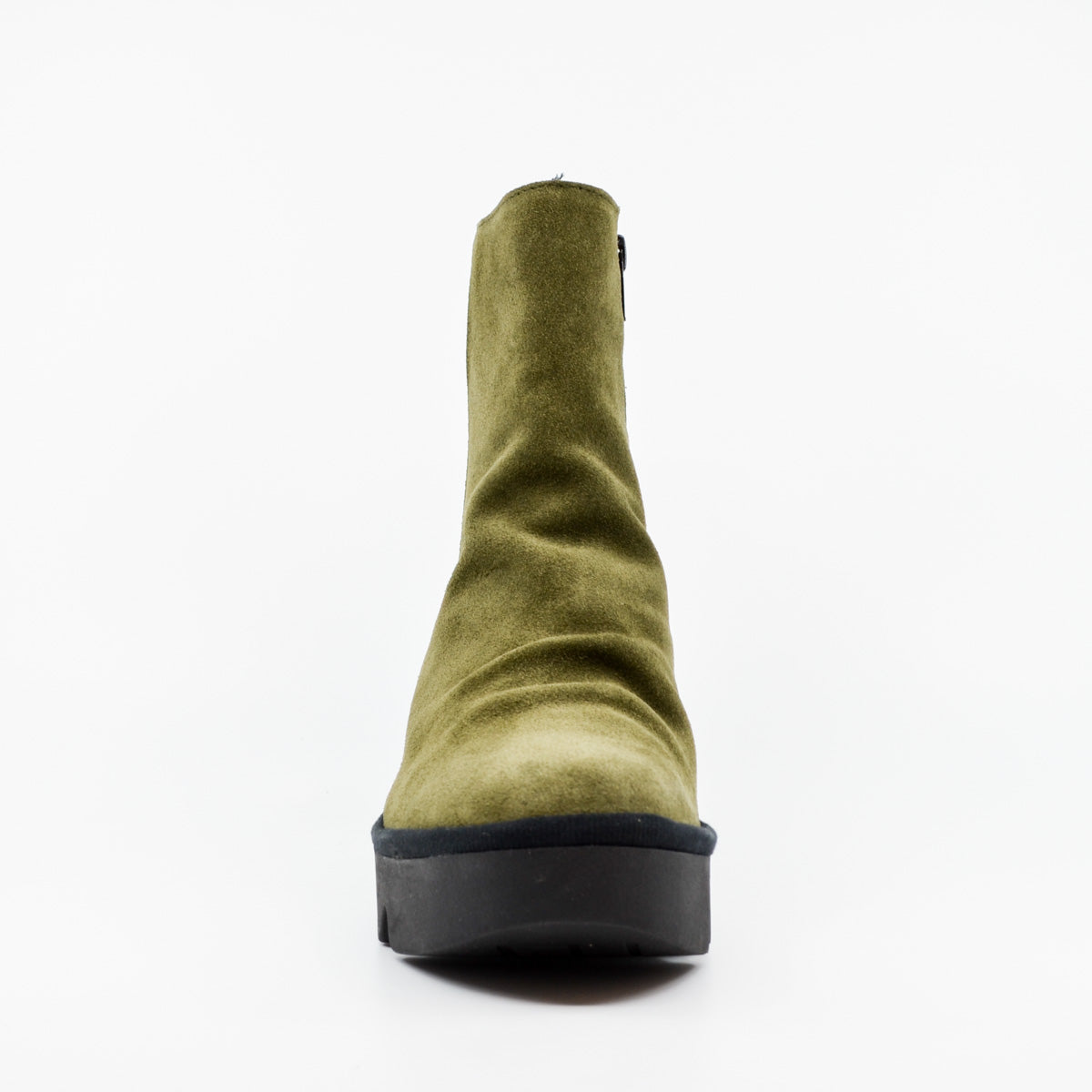 Fly London 'Baan' Zip Up Suede Ankle Boots - Aspen Green