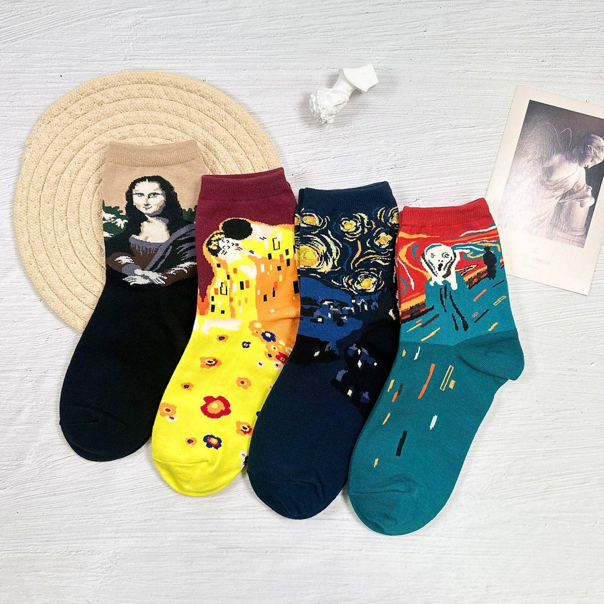 Women's Crew Famous Painting Socks