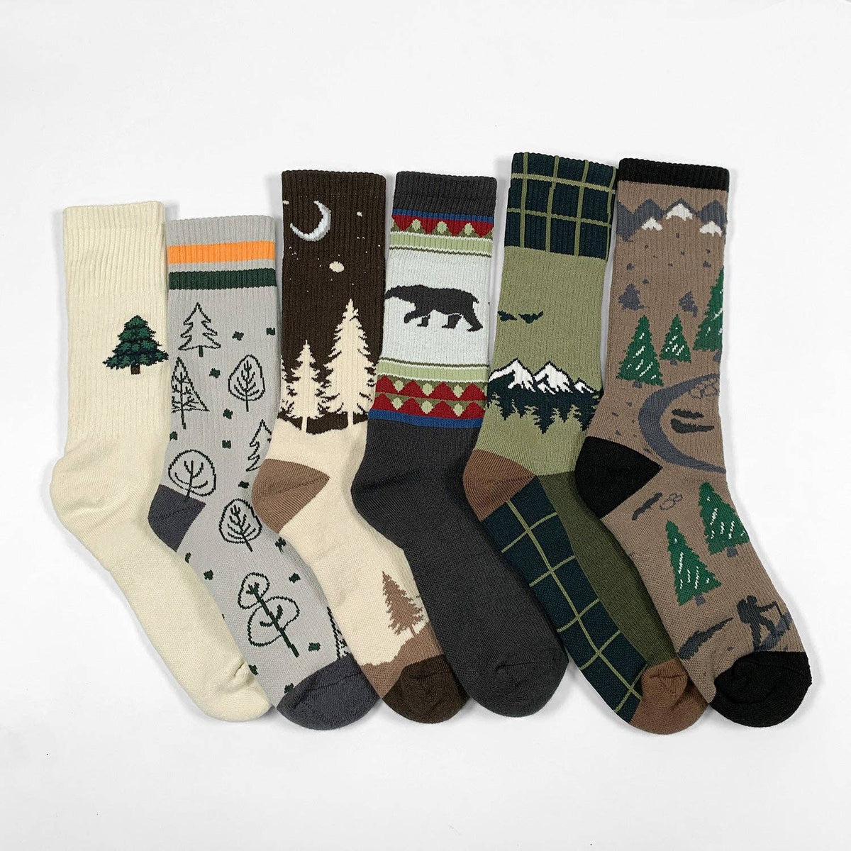 Women's Crew Cushioned Hiking  Cotton Socks