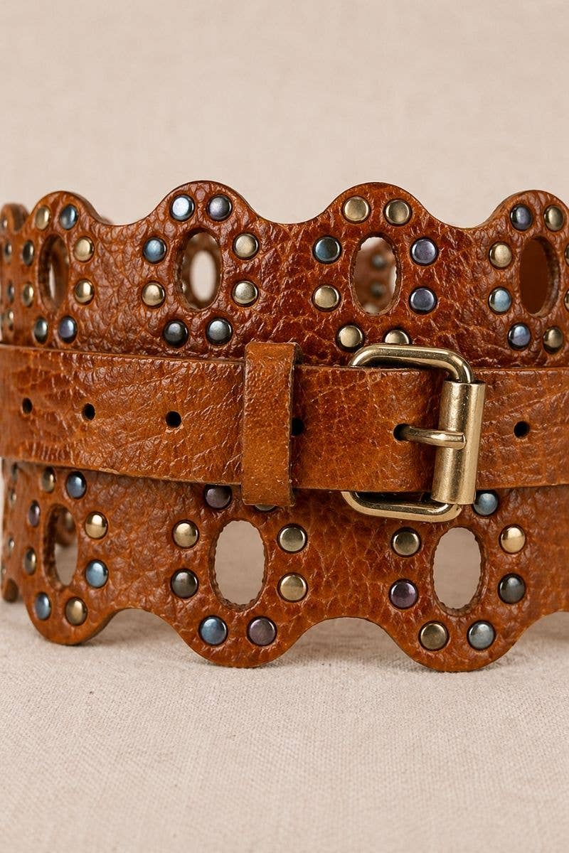 Draco - Sasha Leather Belt - Light Brown
