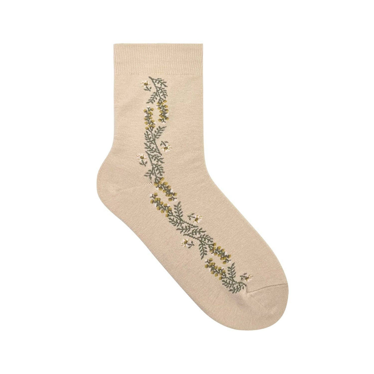 Women's Crew Vintage Vine Flower Socks