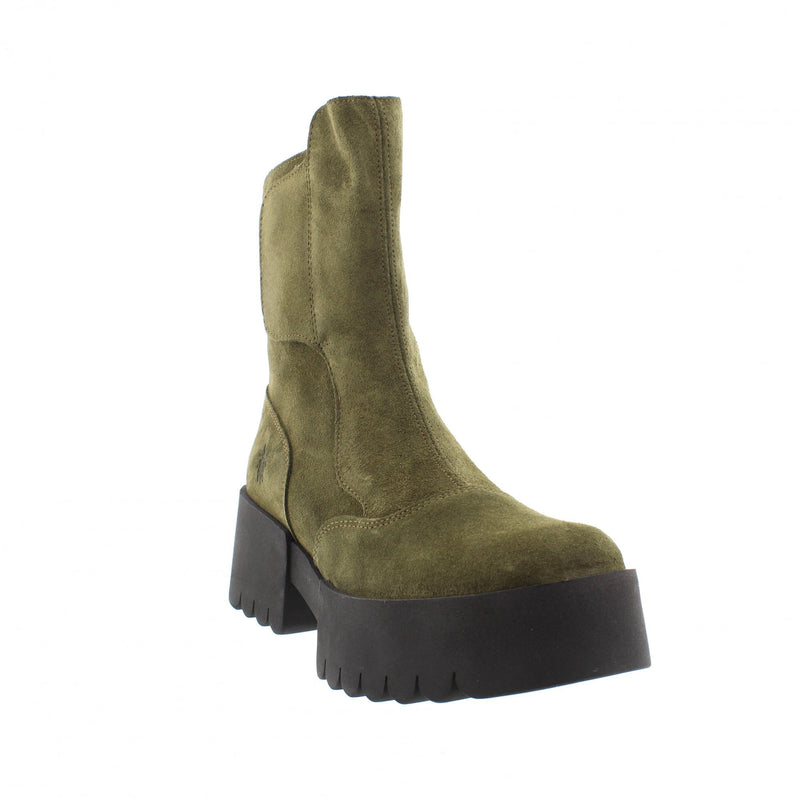 Fly London 'Egli' Velcro Suede Ankle Boots - Aspen Green