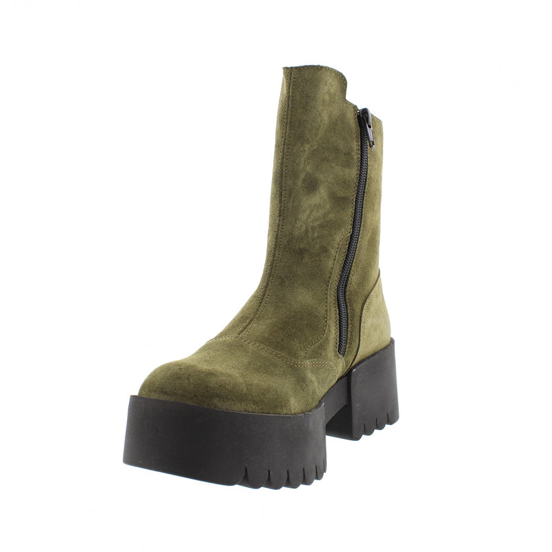 Fly London 'Egli' Velcro Suede Ankle Boots - Aspen Green