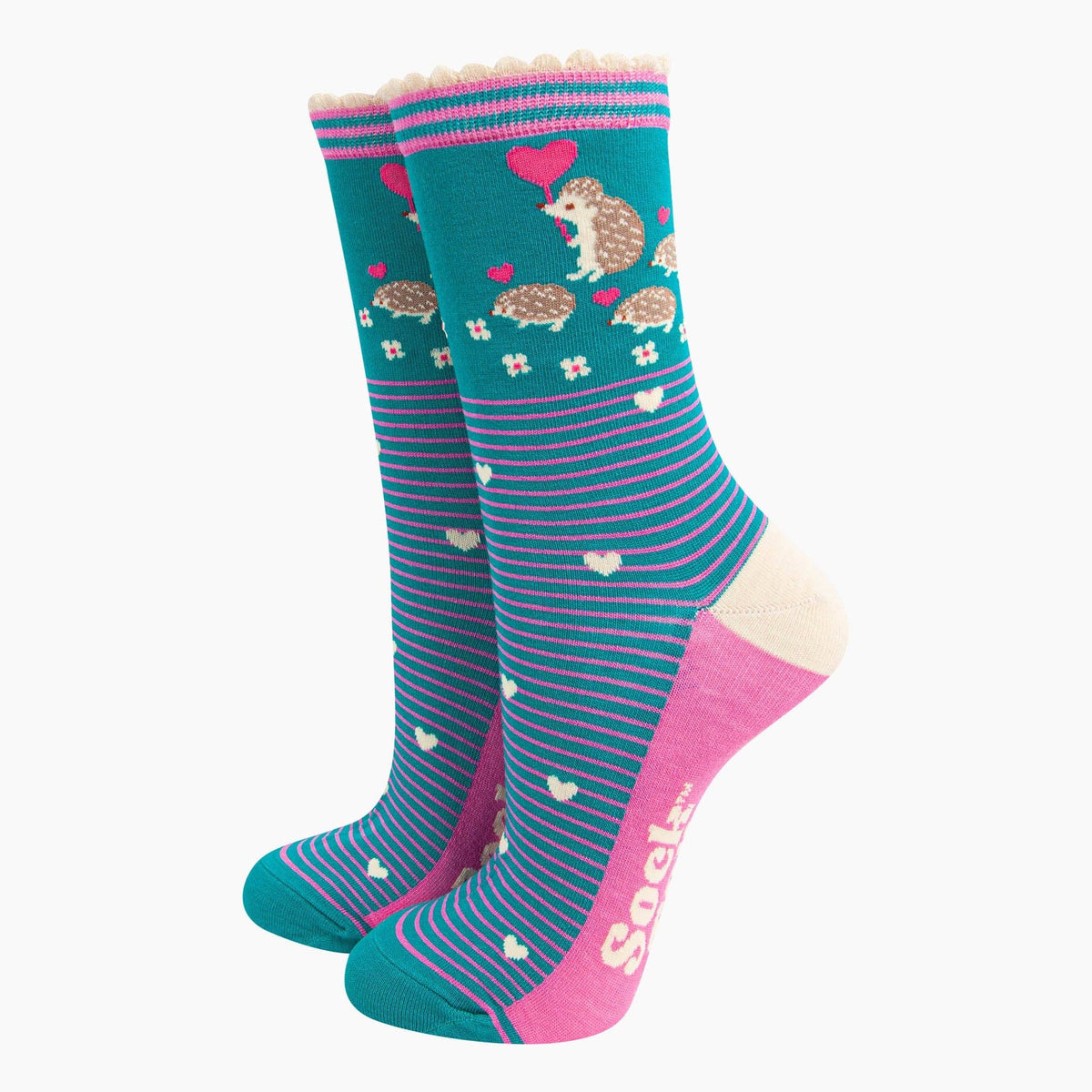 Women's Bamboo Socks Gift Box - Hedgehogs
