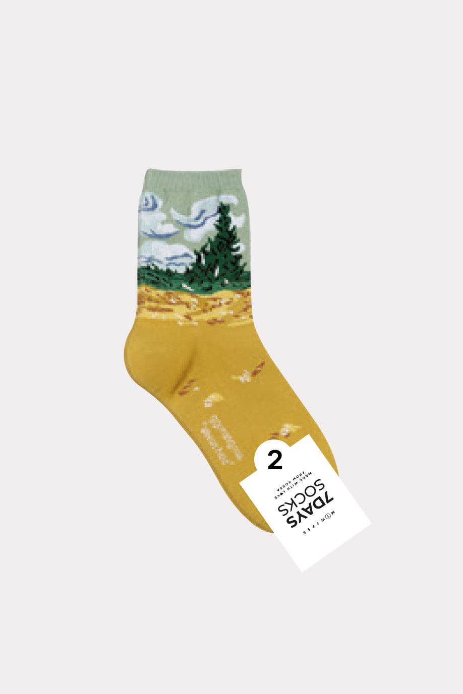 Women's Crew Famous Painting 3 Socks