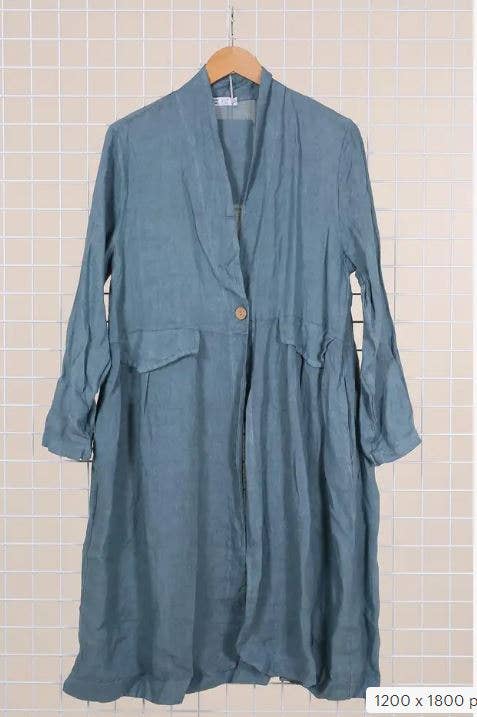 Italian Linen Jacket W Pockets