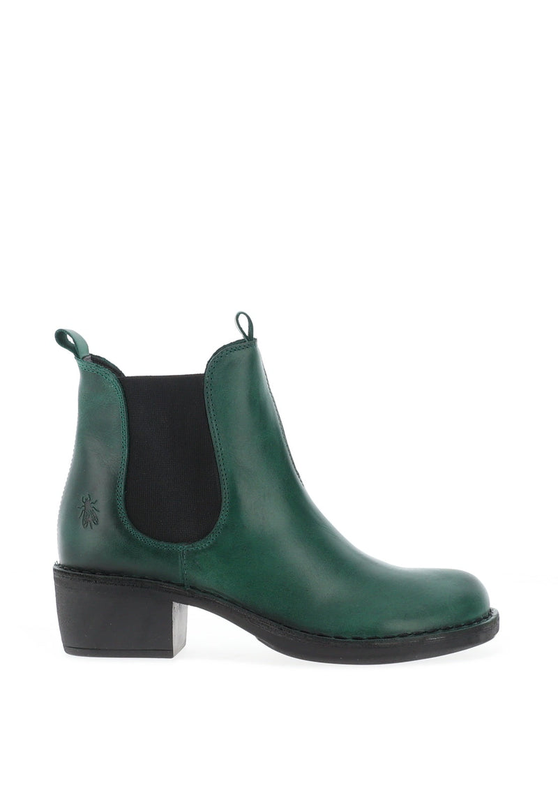 Fly London ‘Meme’ Chelsea Leather Ankle Boot - Shamrock Green