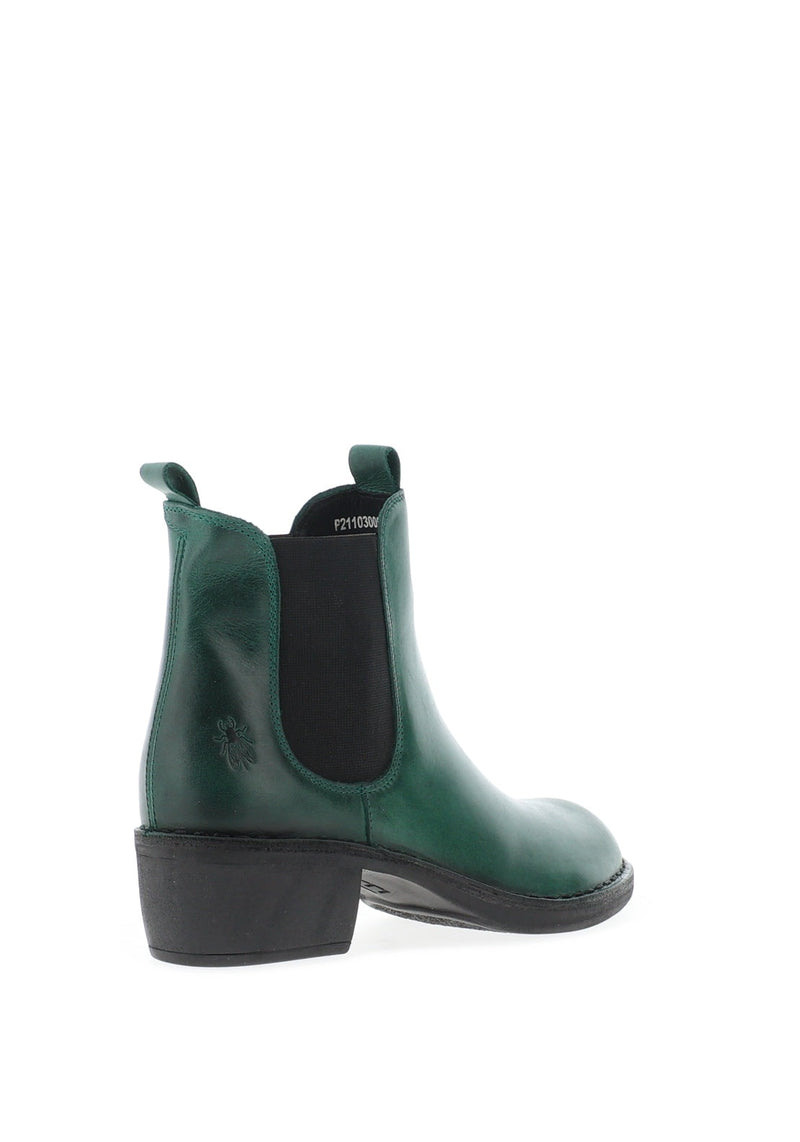 Fly London ‘Meme’ Chelsea Leather Ankle Boot - Shamrock Green