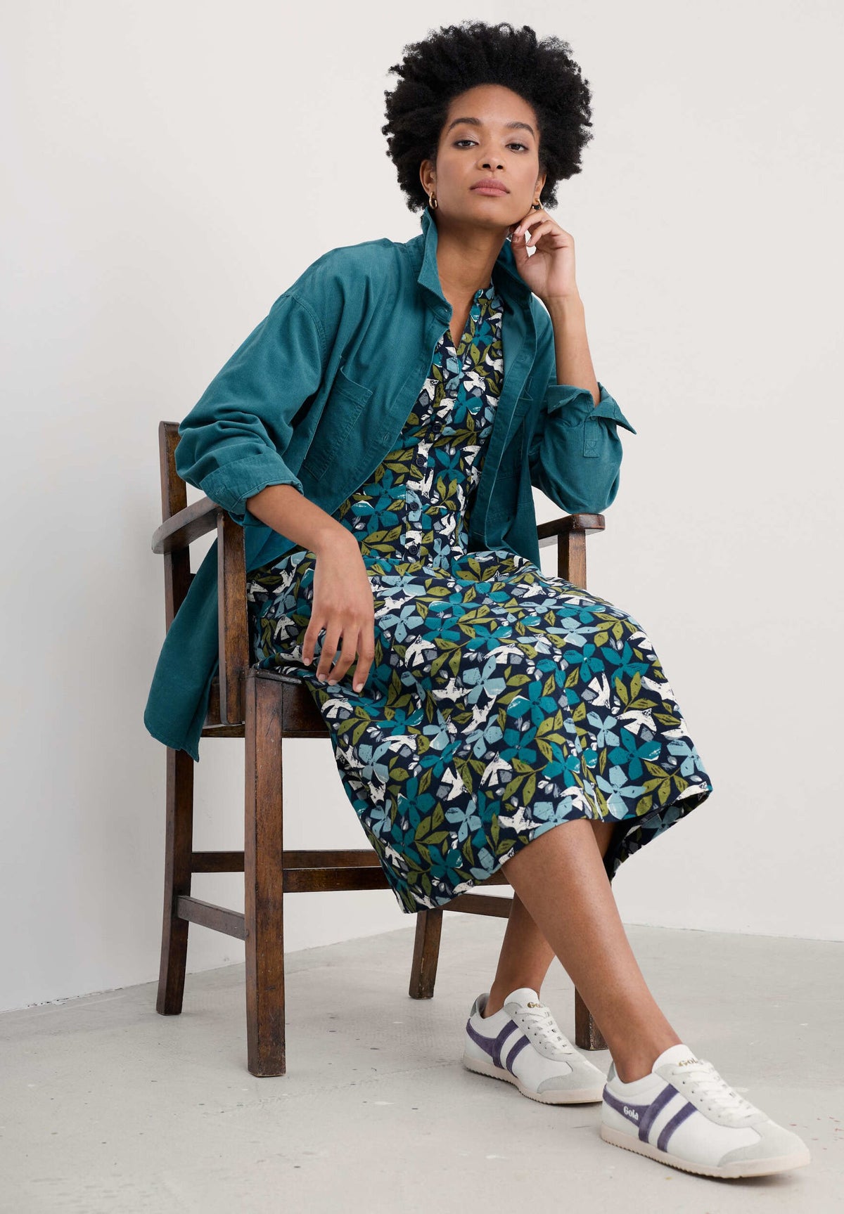 Seasalt Cornwall - Wightwick Midi Dress - Headland Collage Mix