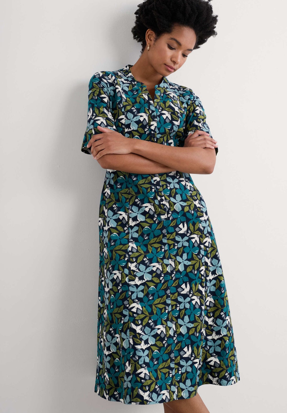Seasalt Cornwall - Wightwick Midi Dress - Headland Collage Mix