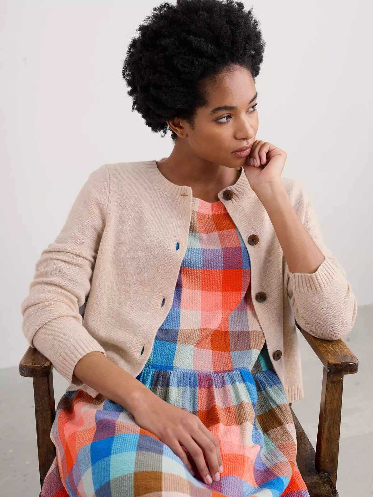 Seasalt Cornwall - ‘Tern Tide’ Cardigan - Almond