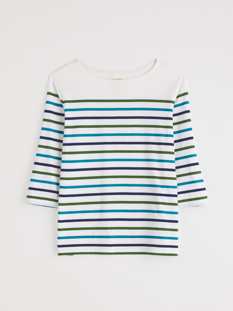 Seasalt Cornwall - Sailor Top - Falmouth Tri Breton Chalk Maritime