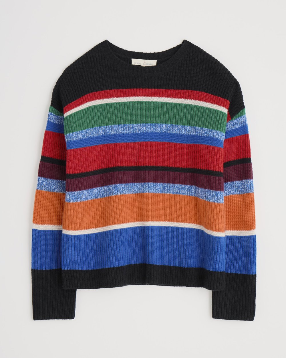 Seasalt Cornwall - Thorn Berry Merino Jumper - Upton Multi Onyx