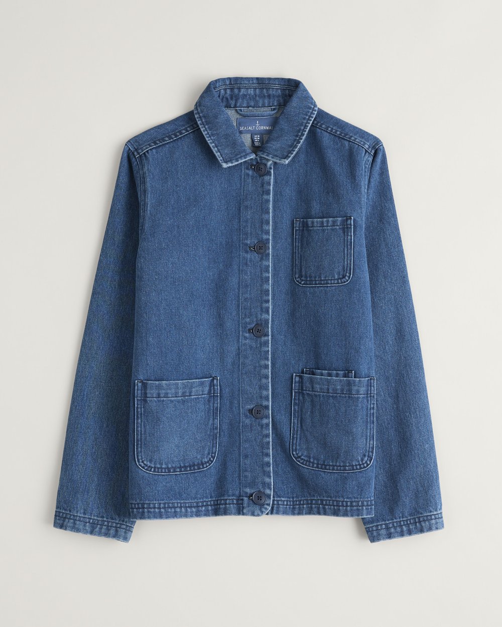 Seasalt Cornwall - Reading Rocks Jacket II - Mid Wash High Twist