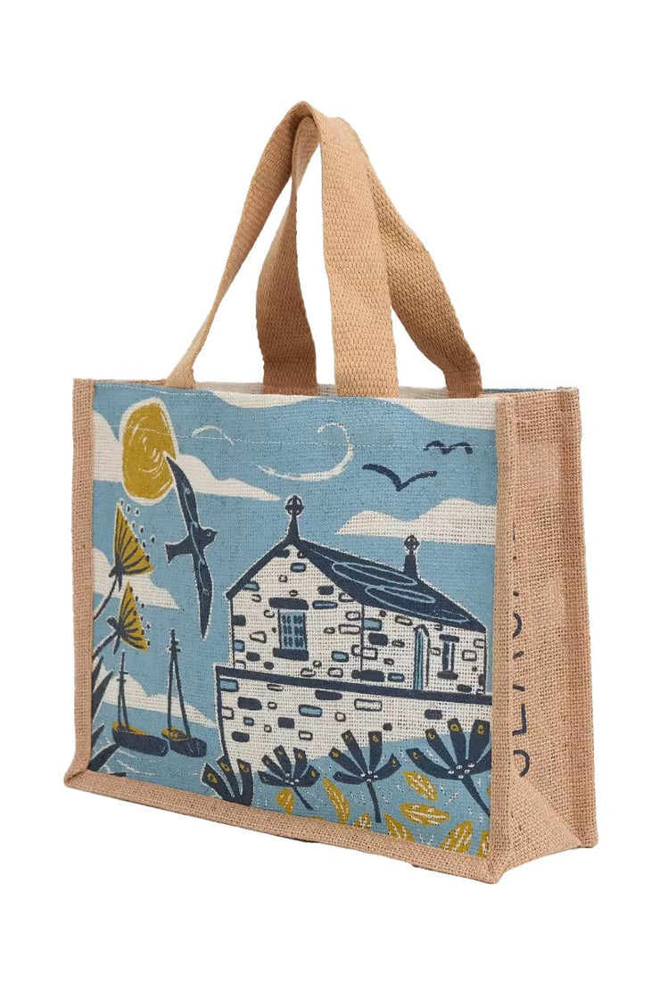 Seasalt Cornwall ‘Cute Jute’ Shopper - St Ives Chapel Mist
