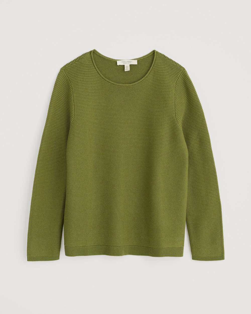 Seasalt Cornwall - Makers Cotton Jumper - Dark Citron - LAST ONE - Size 8
