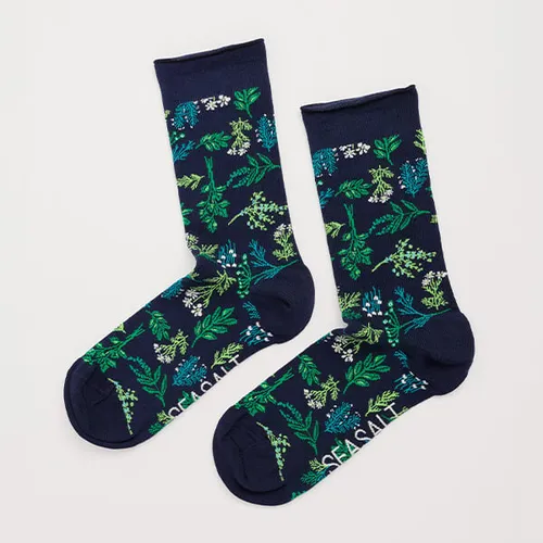 Seasalt Cornwall - Women's Arty Socks - Herb Forage Maritime