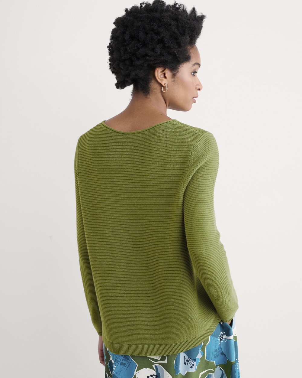 Seasalt Cornwall - Makers Cotton Jumper - Dark Citron - LAST ONE - Size 8