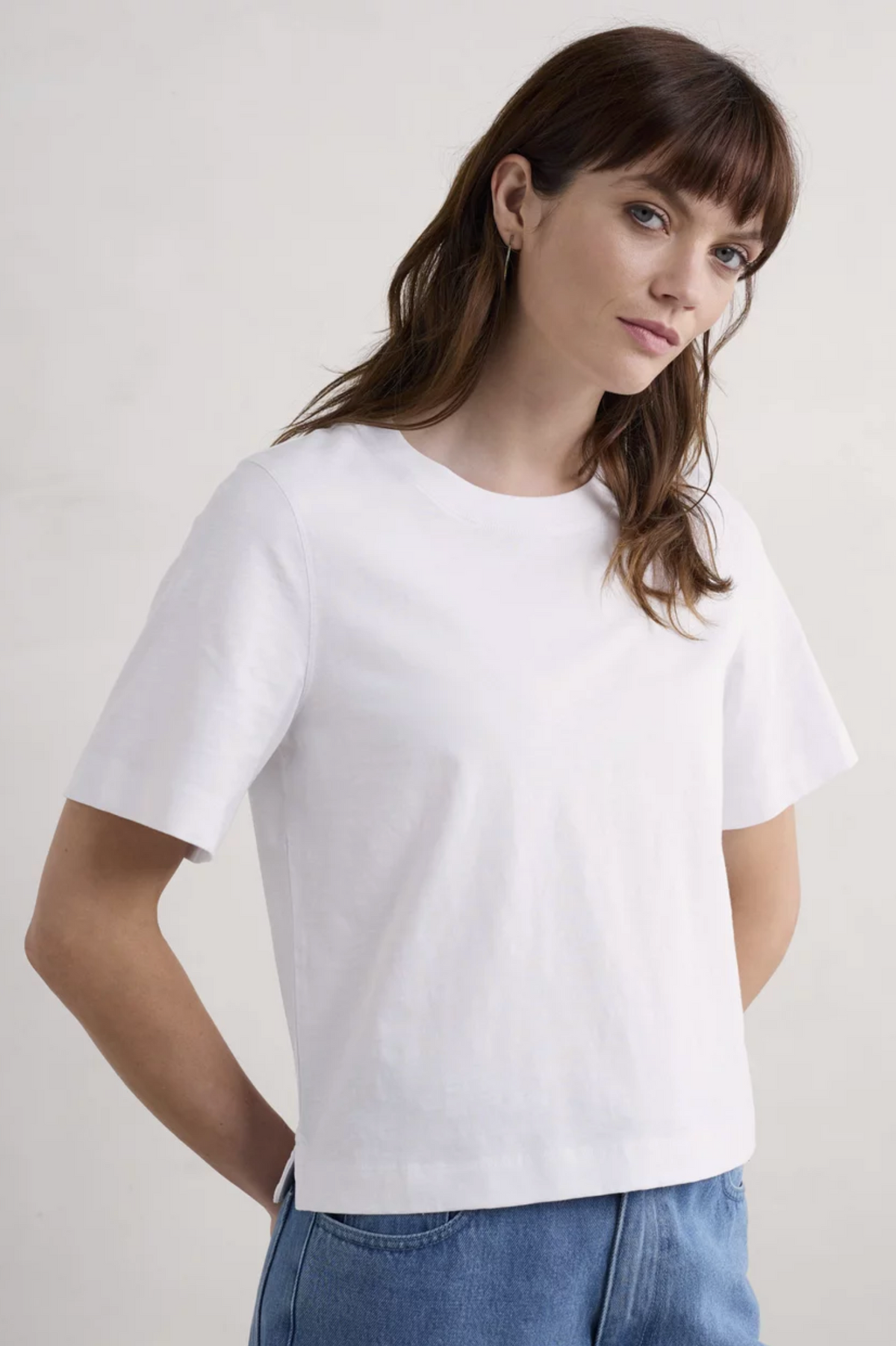 Seasalt Cornwall - Copseland Organic Cotton T-Shirt - Salt