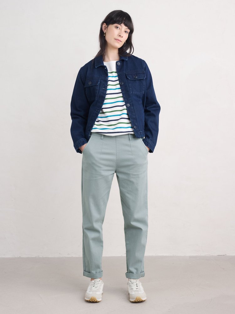 Seasalt Cornwall - Sailor Top - Falmouth Tri Breton Chalk Maritime