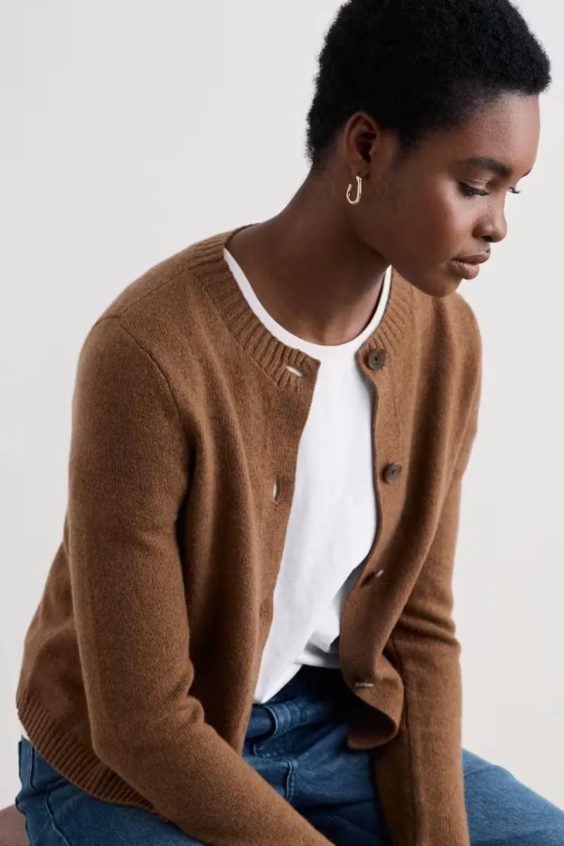 Seasalt Cornwall - ‘Tern Tide’ Cardigan - Toffee
